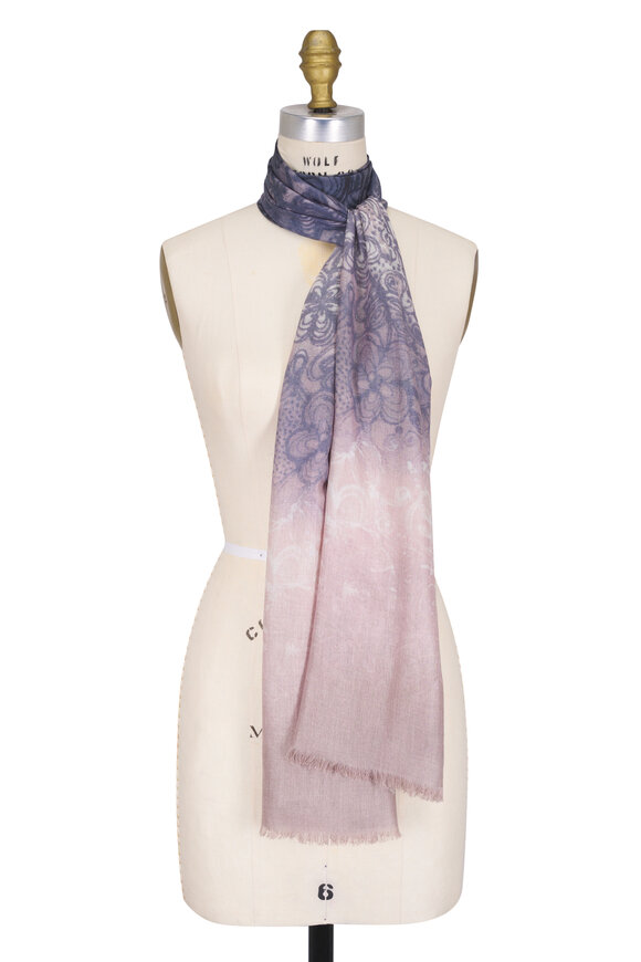 Kinross Ombre Reef Print Scarf