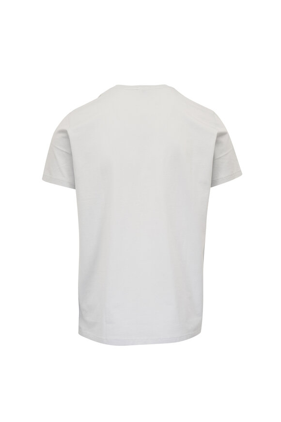 Patrick Assaraf Iconic Light Gray Stretch Cotton T-Shirt - view 3