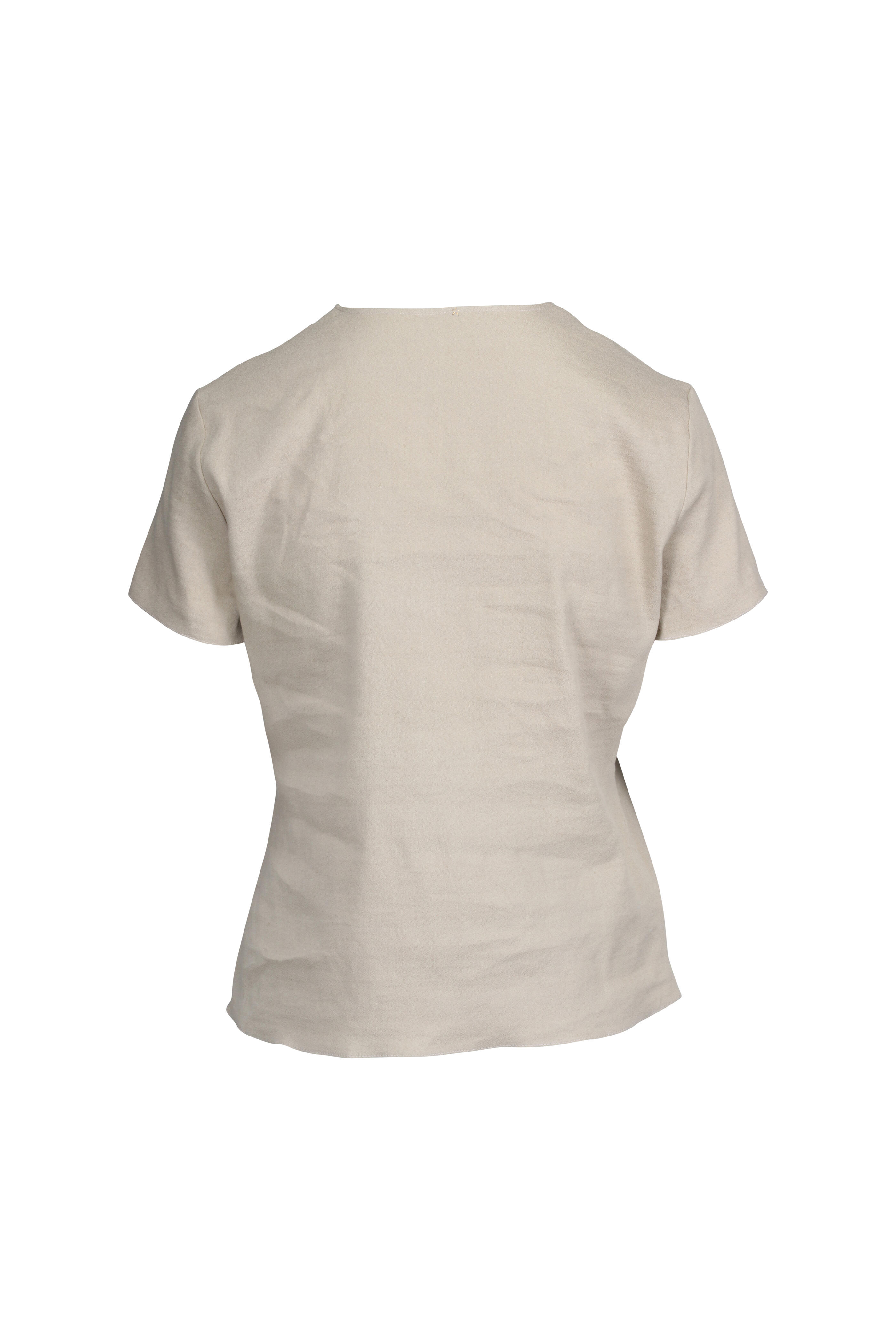 Peter Cohen - Breeze Ethnic Sand Stretch Linen Top