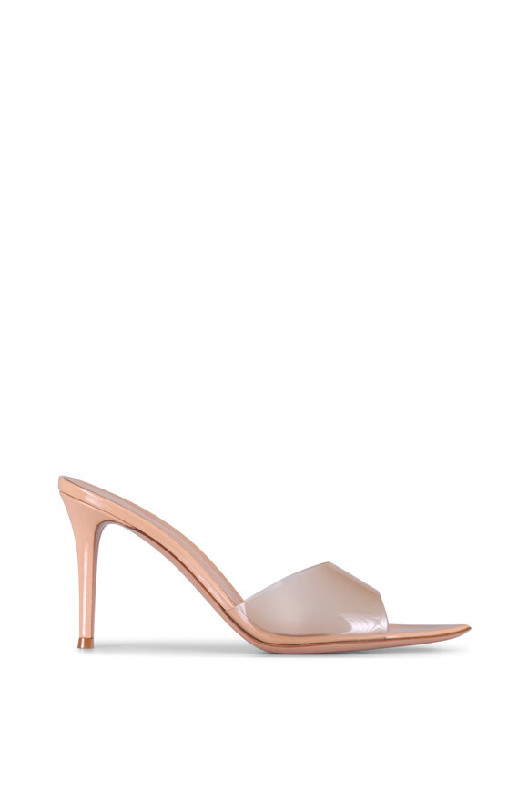 Gianvito Rossi Elle Nude Plexi Sandal, 85mm - view 3