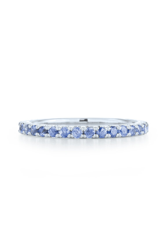 Kwiat - White Gold Blue Sapphire Stack Band