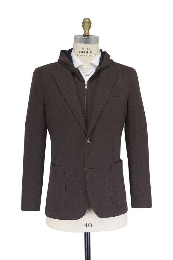 Tiki Brown Jersey Dickey Jacket - view 4