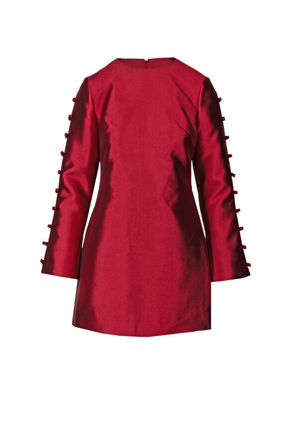 Simkhai Fiora Lipstick Bow Sleeve Mini Dress - view 1