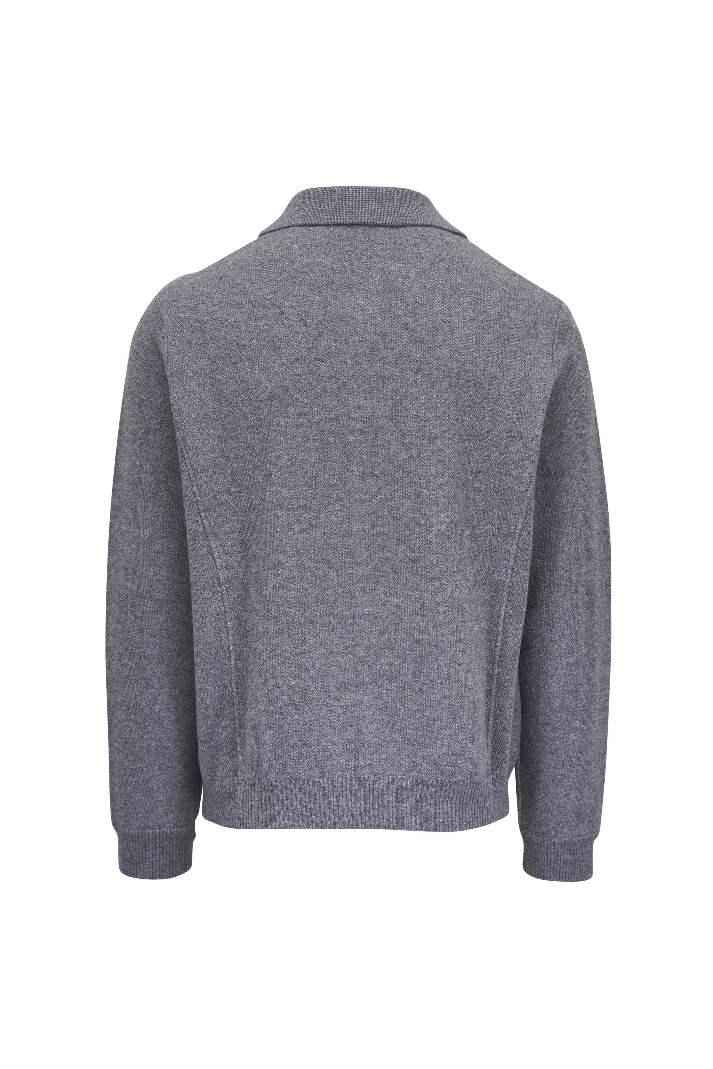 Maurizio Baldassari - Gray Jacquard Blouson Jacket