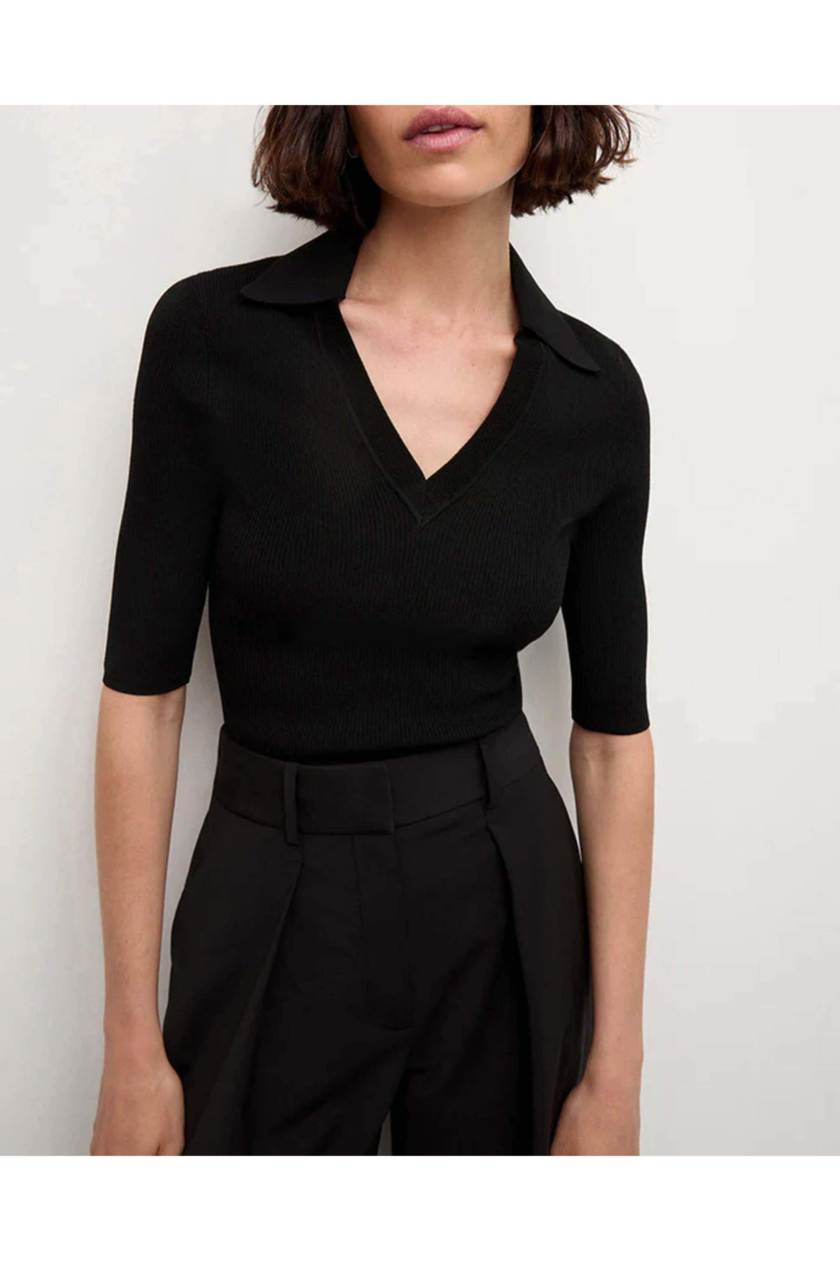 Veronica Beard - Black Emily Polo