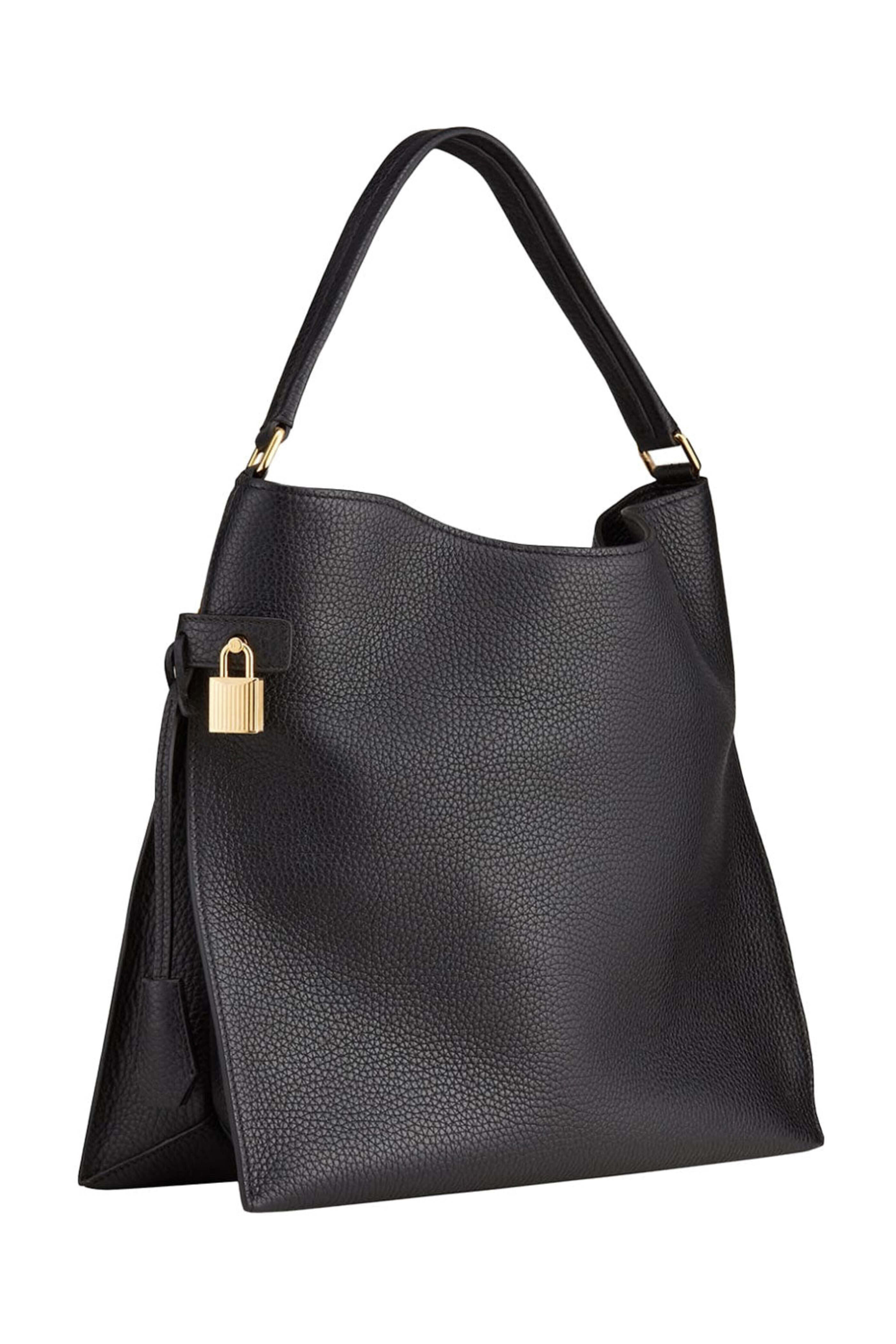 Tom Ford - Grain Leather Alix Hobo in Black | Mitchell Stores