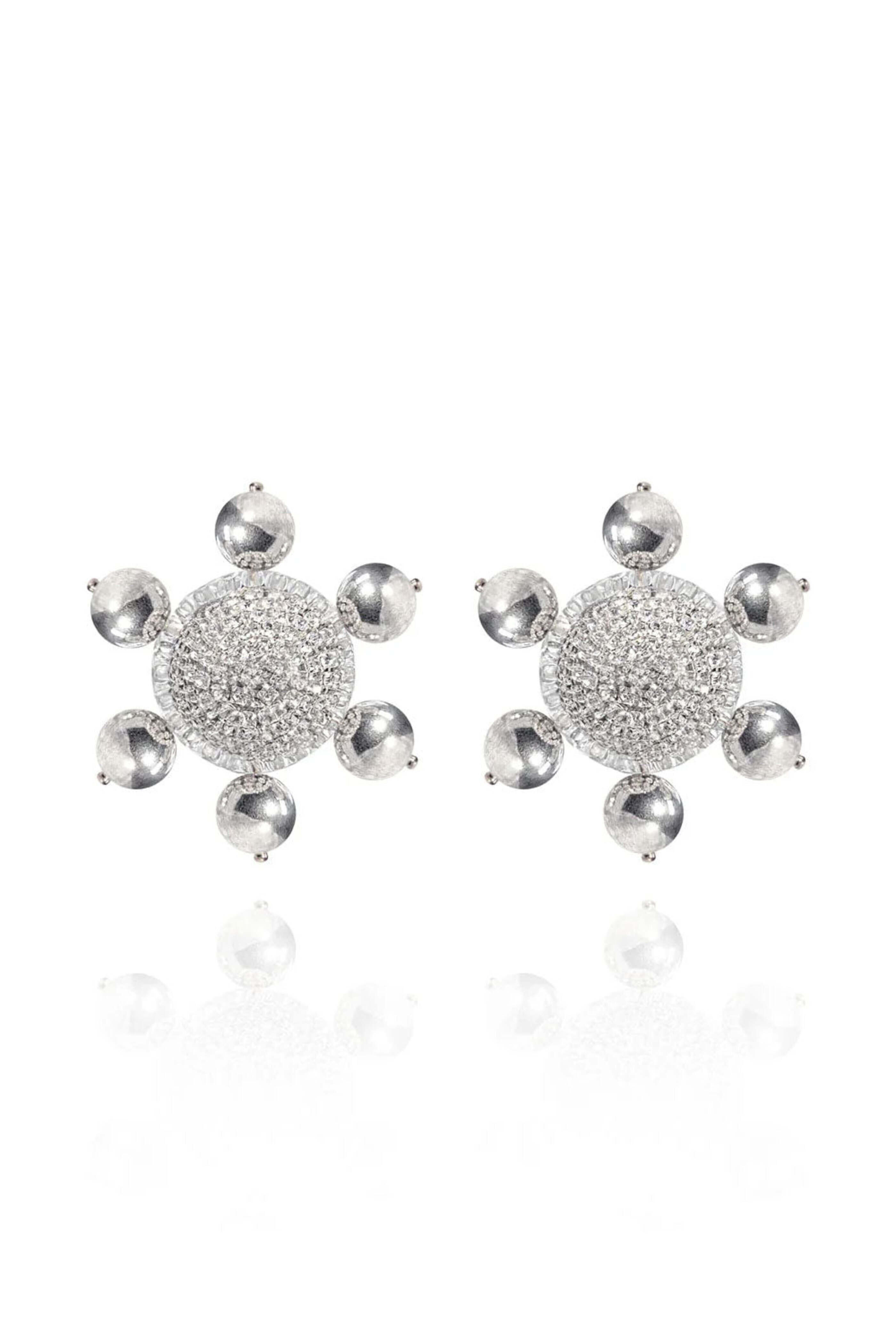 Saule - Saule Jolie Clip-On Earrings in Silver