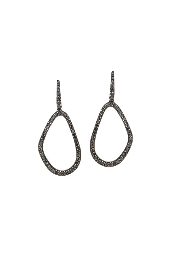 Kimberly McDonald Small Freeform Black Diamond Earrings