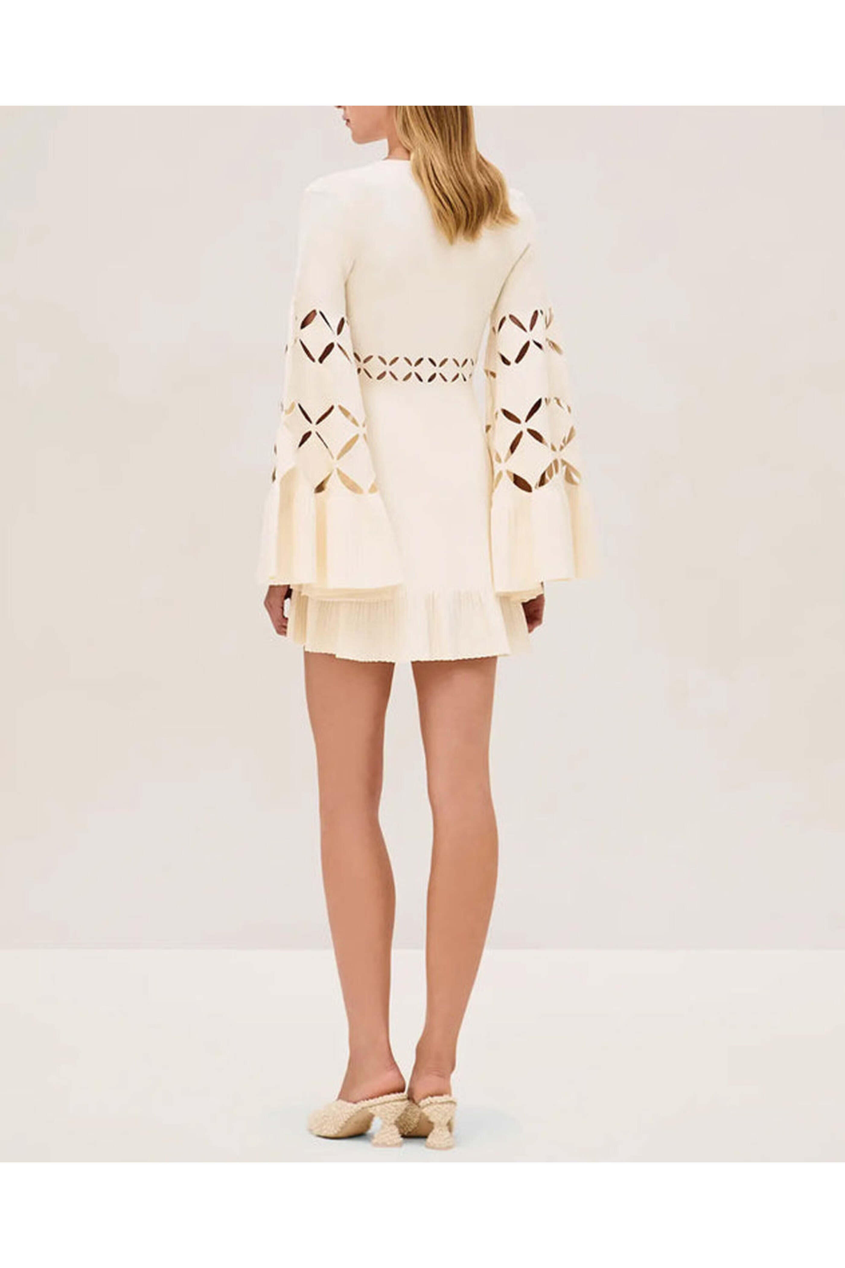 Alexis - Off White Linden Mini Dress
