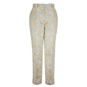 【送料&関税込】Dolce & Gabbana Cerulean Blue Crepe Pant uploading-1271883-jpg20201218-