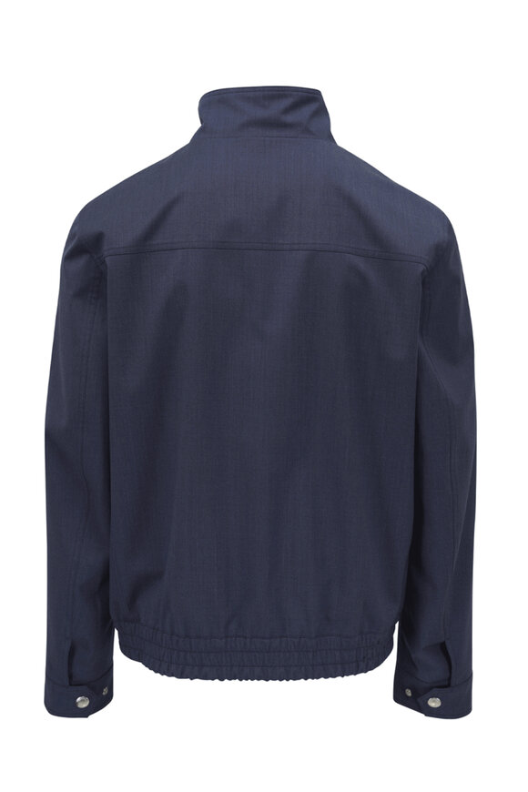 【送料&関税込】Brunello Cucinelli Wool Jacket Brunello Cucinelli - Denim Wool Bomber Jacket | Mitchell Stores