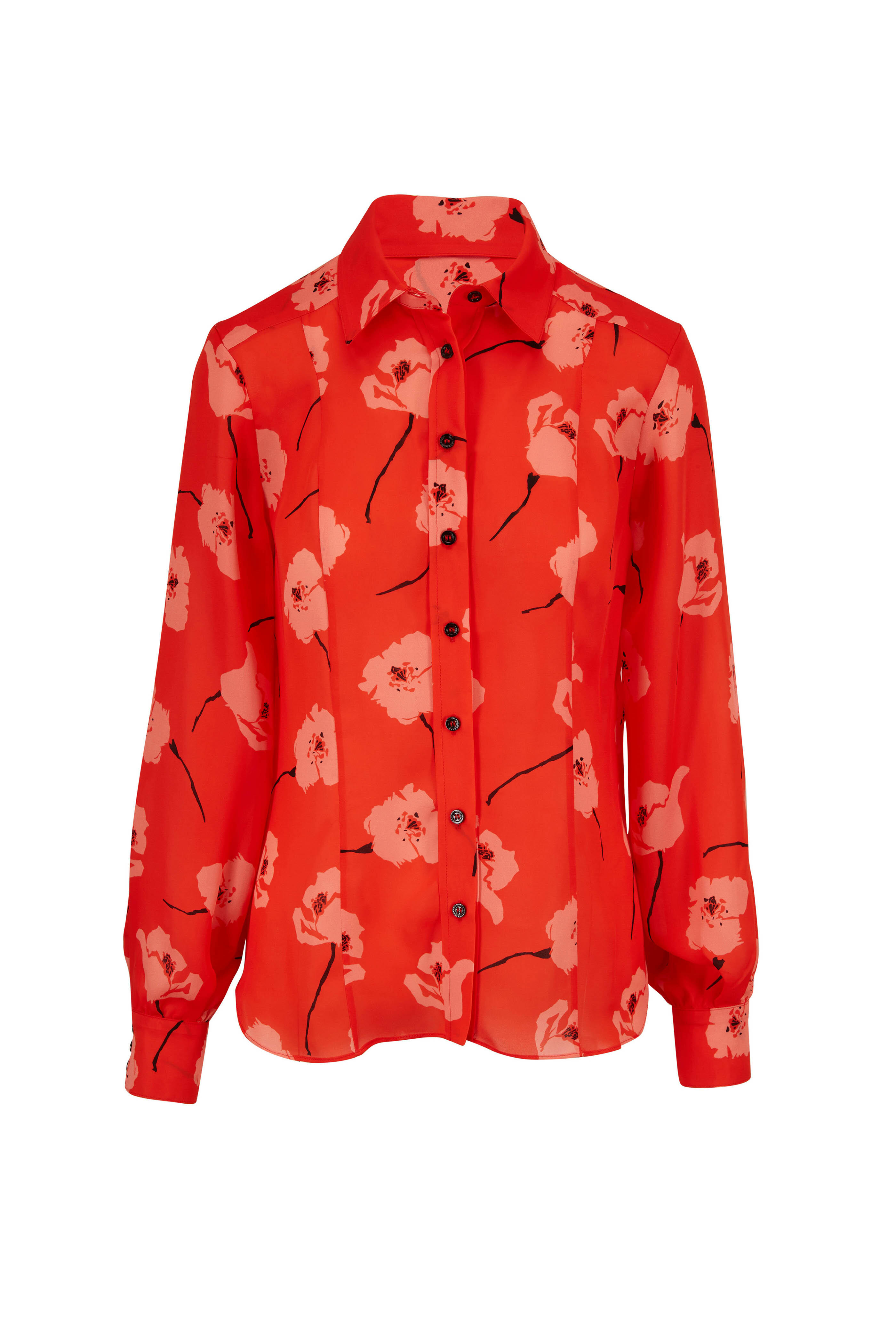 Saint laurent cheap poppy shirt