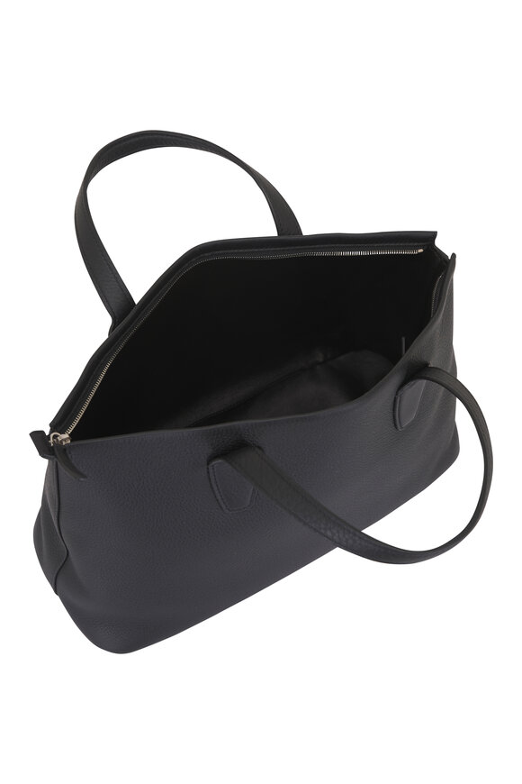 The Row Marcel Black Ans Leather Top Handle Bag - view 4