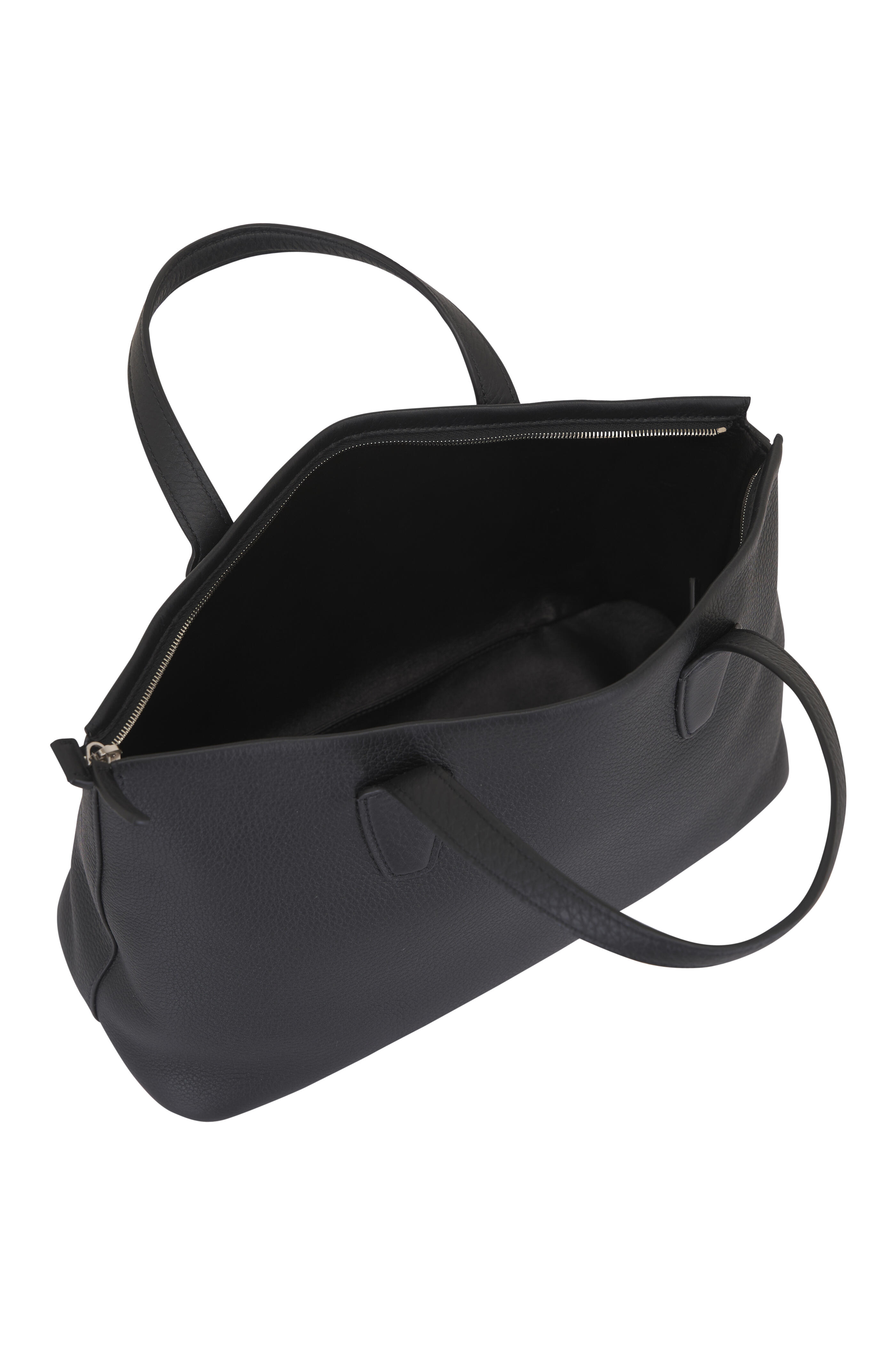 The Row - Marcel Black Ans Leather Top Handle Bag