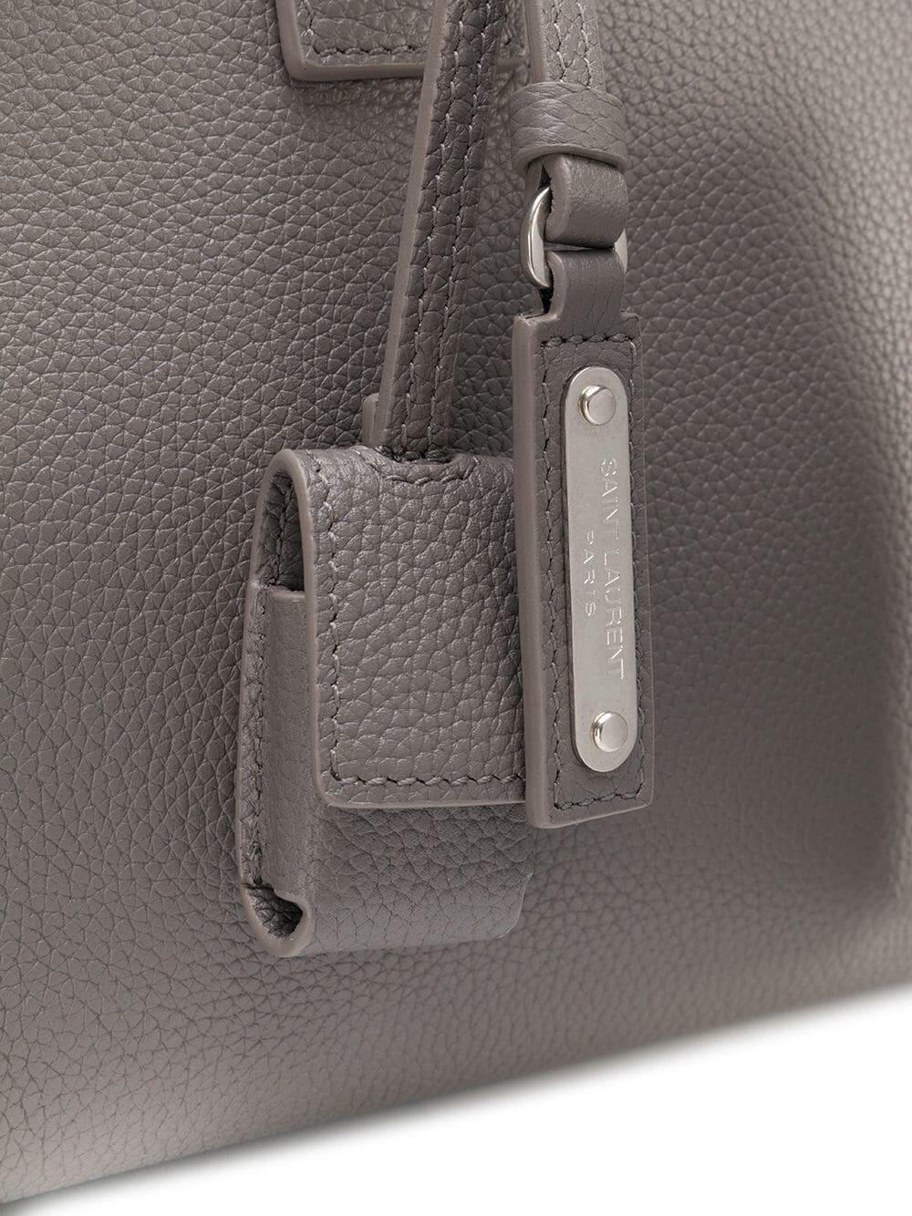 Saint Laurent - Baby Sac De Jour Fog Grained Leather Tote