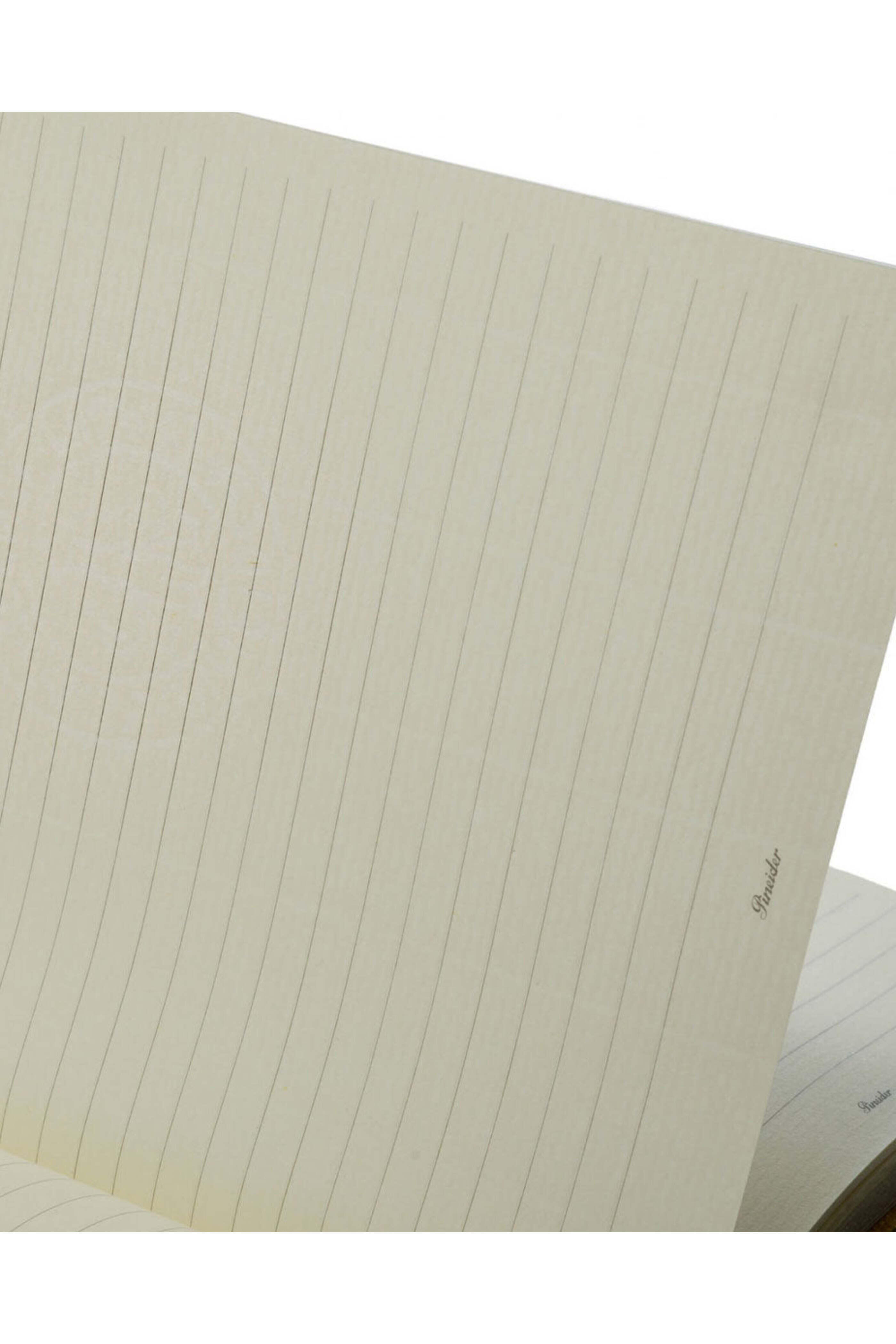 Pineider - Small Milano Leather Notebook in Silver