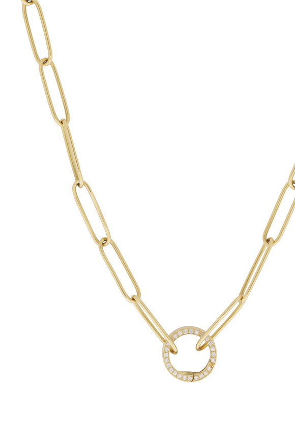 Jenna Blake 18k Yellow Gold Diamond Chain Necklace - view 3