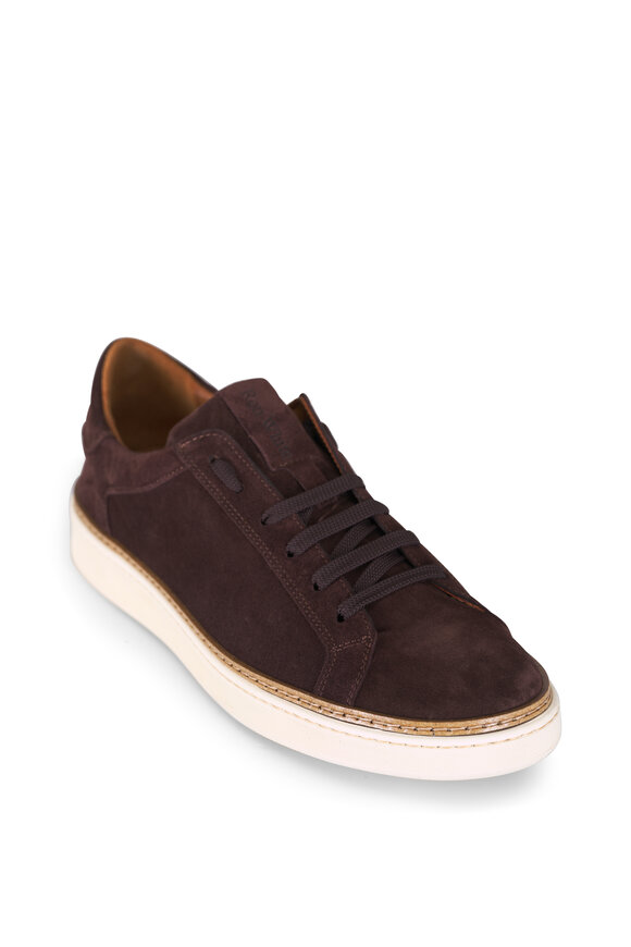 Ron White Derrek Chocolate Suede Low Top Sneaker - view 1