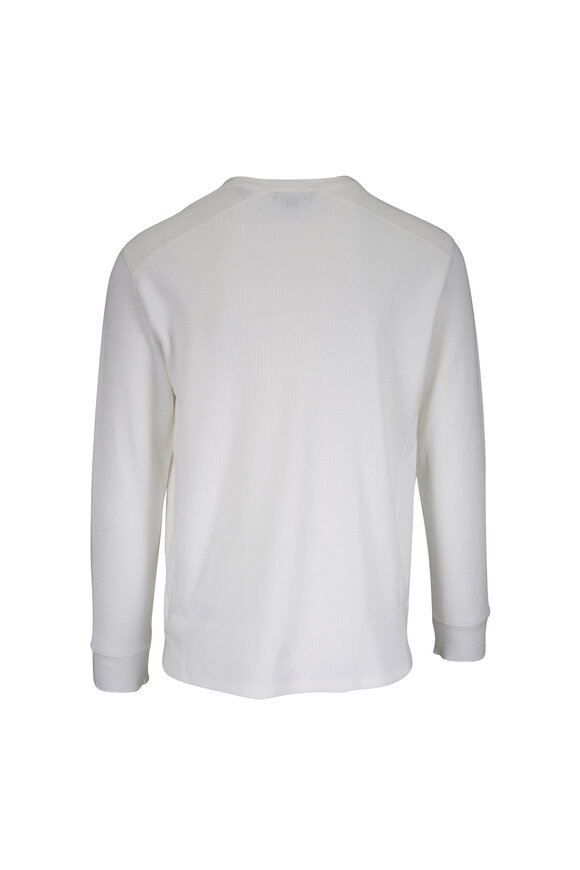 Vince Off White Thermal Long Sleeve Shirt - view 3
