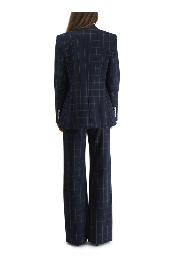 Veronica Beard - Charleston Navy & White Windowpane Dickey Jacket