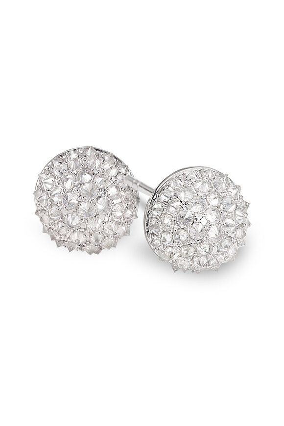 Nam Cho 18-karat White Gold Diamond "Spike" Earring Studs