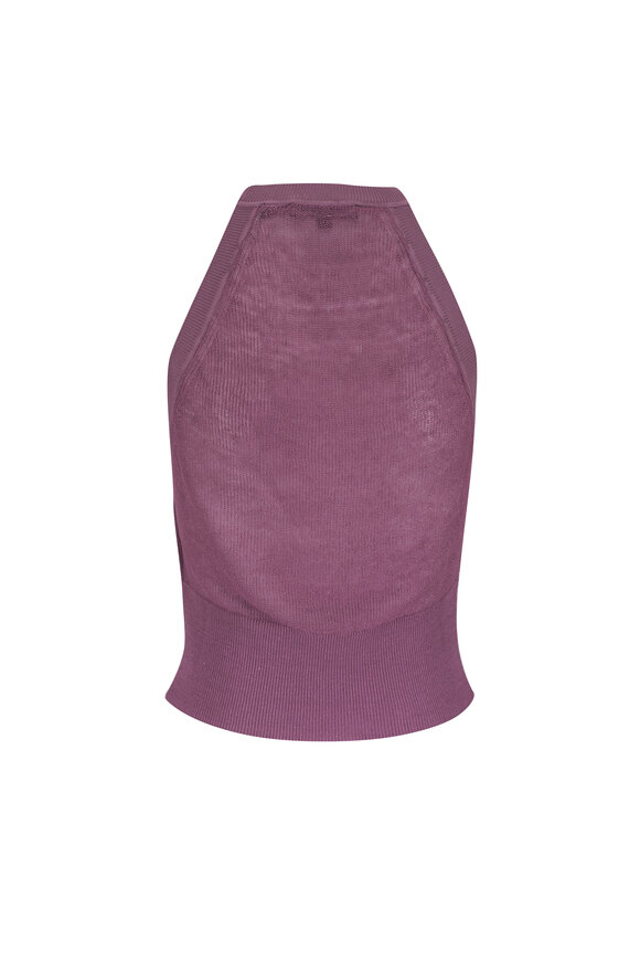 Veronica Beard Solomon Orchid Knit Tank - view 2