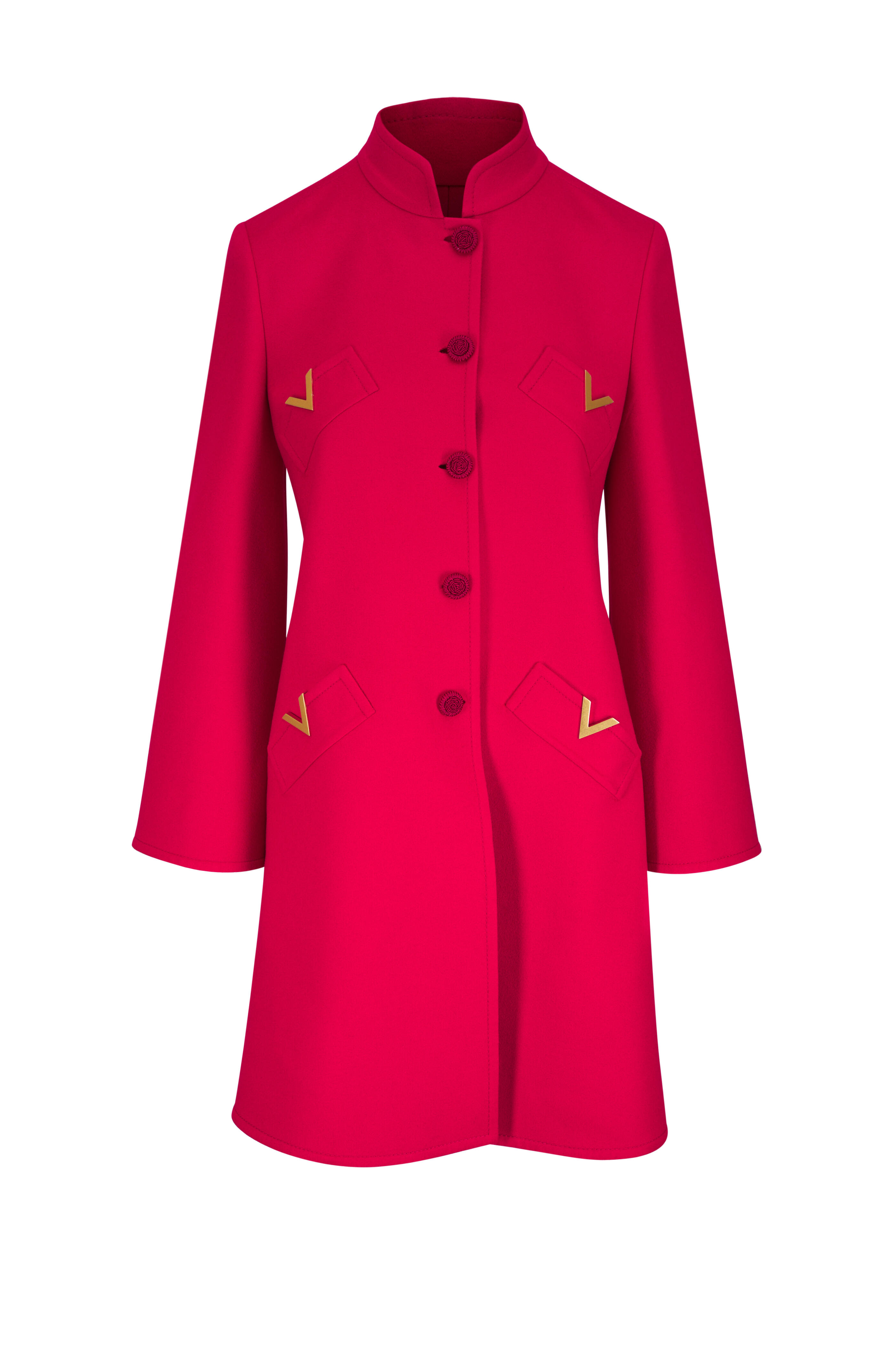 Valentino - Red Wool & Cashmere Coat | Mitchell Stores Valentino - Red Wool & Cashmere Coat | Mitchell Stores