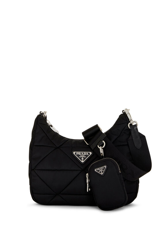 Prada - Black Padded Quilted Shoulder Bag