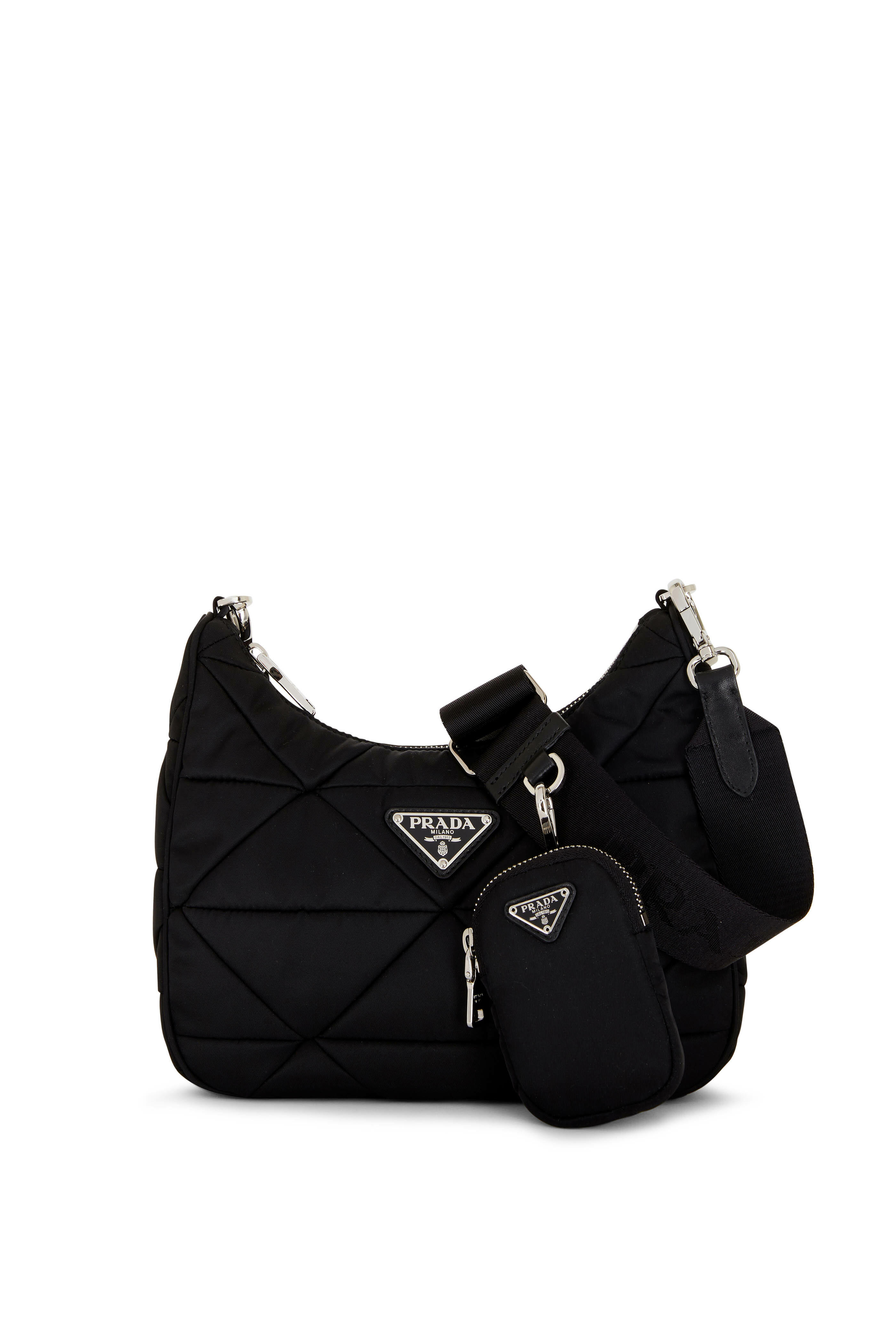 Re Edition 2005 Padded Leather Shoulder Bag in Black - Prada