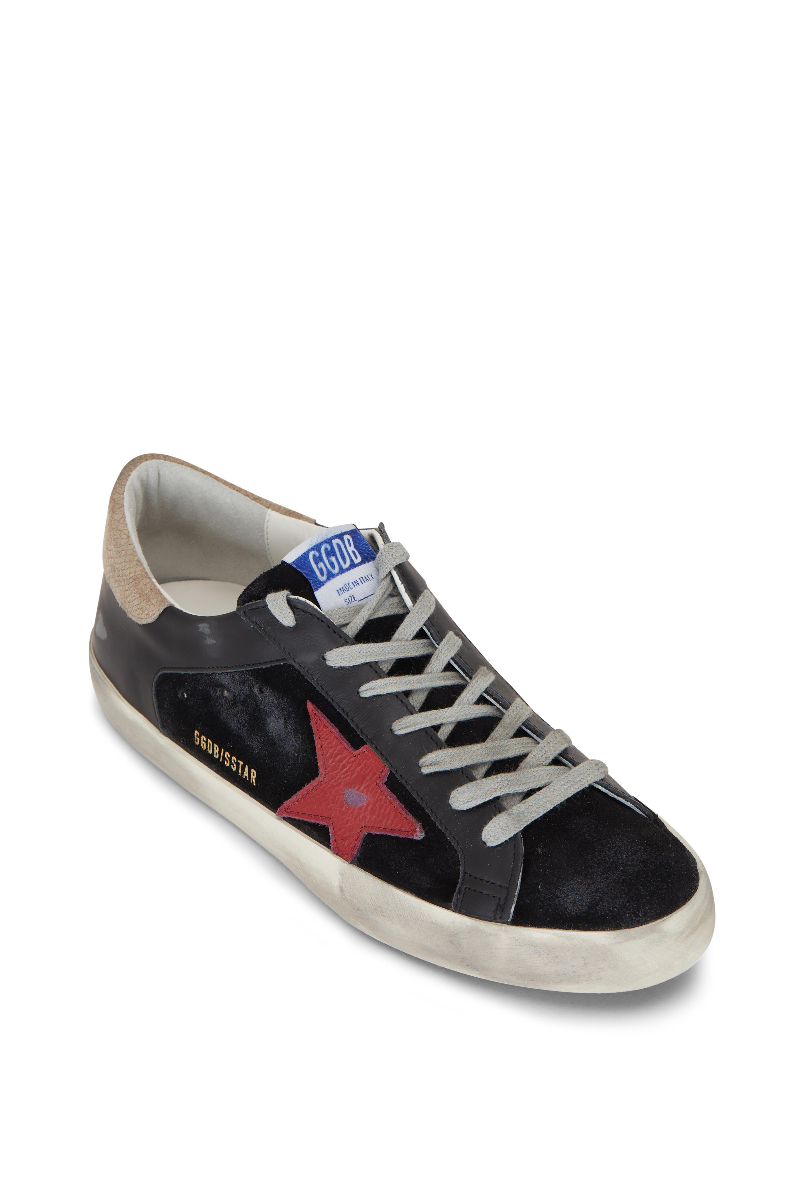 スニーカー Golden  Black Sneakers With Star Detail And Chunky Sole Golden Goose - V-Star 2 Black & Gray Canvas Low Top Sneaker