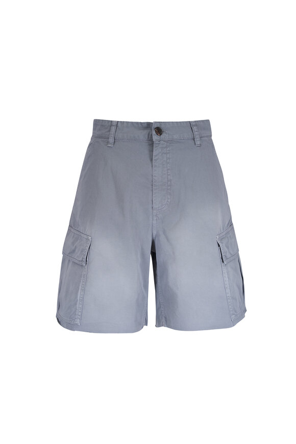 Miu Miu Light Gray Cargo Shorts - view 1