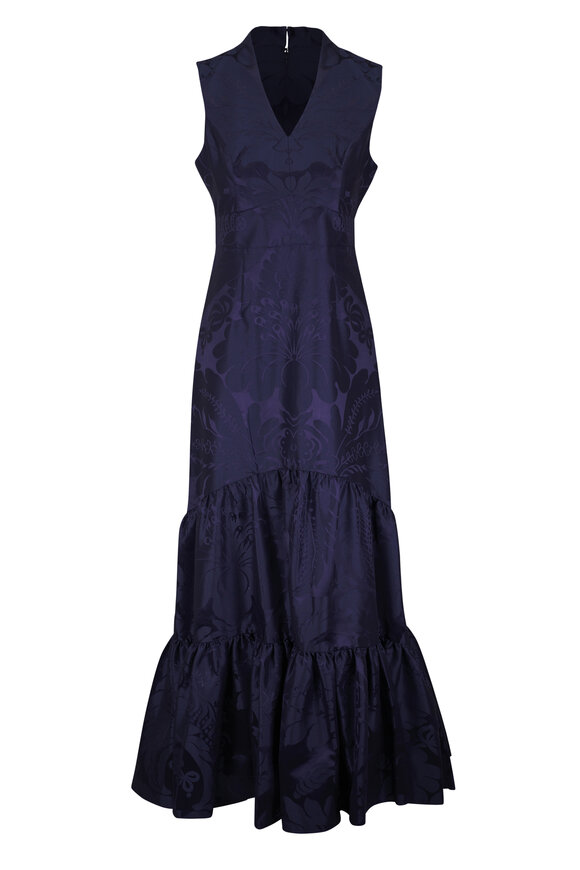 Sachin + Babi Cella Deep Ocean Gown