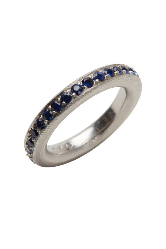 Kathleen Dughi - Platinum Sapphire Intrique Ring