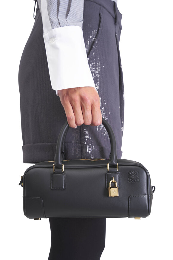 Loewe Amazona 23 Cropped Black Top Handle Bag - view 4
