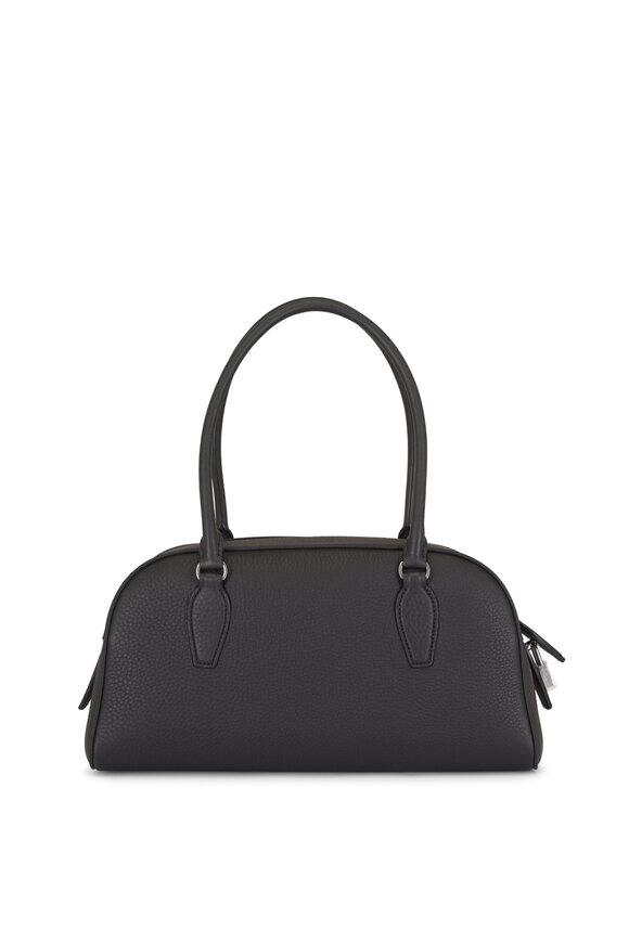 The Row Small E/W India Black Leather Shoulder Bag - view 2