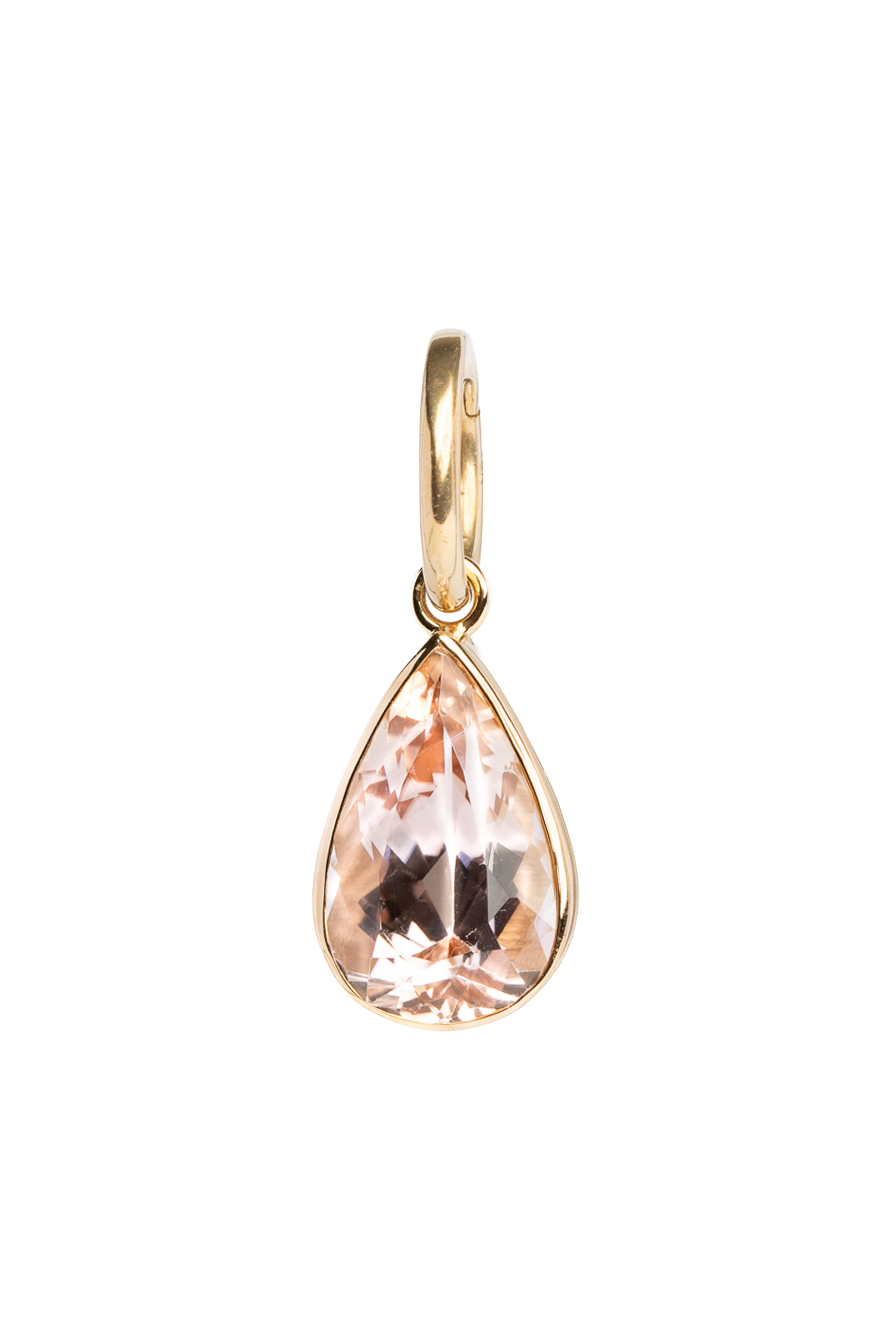 Genevieve Lau - 14k Yellow Gold Pink Morganite Philadelphia Charm