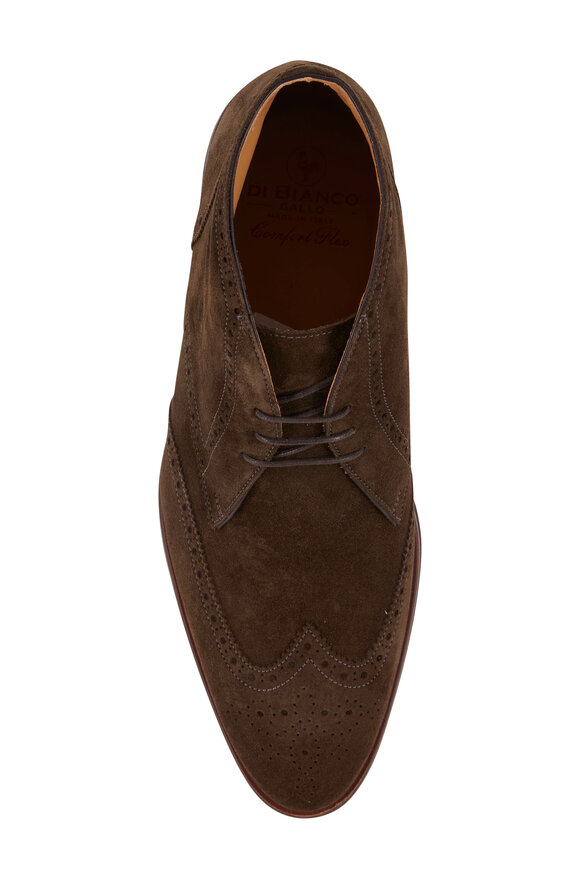 Di Bianco - Military Suede Wingtip Dress Shoe