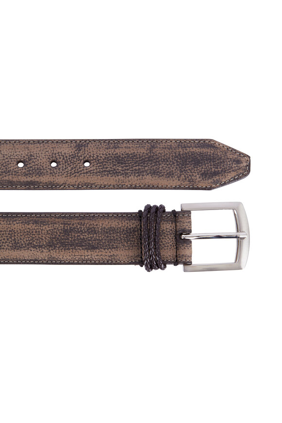 Martin Dingman - Bermuda Braid Old Clay Leather Belt