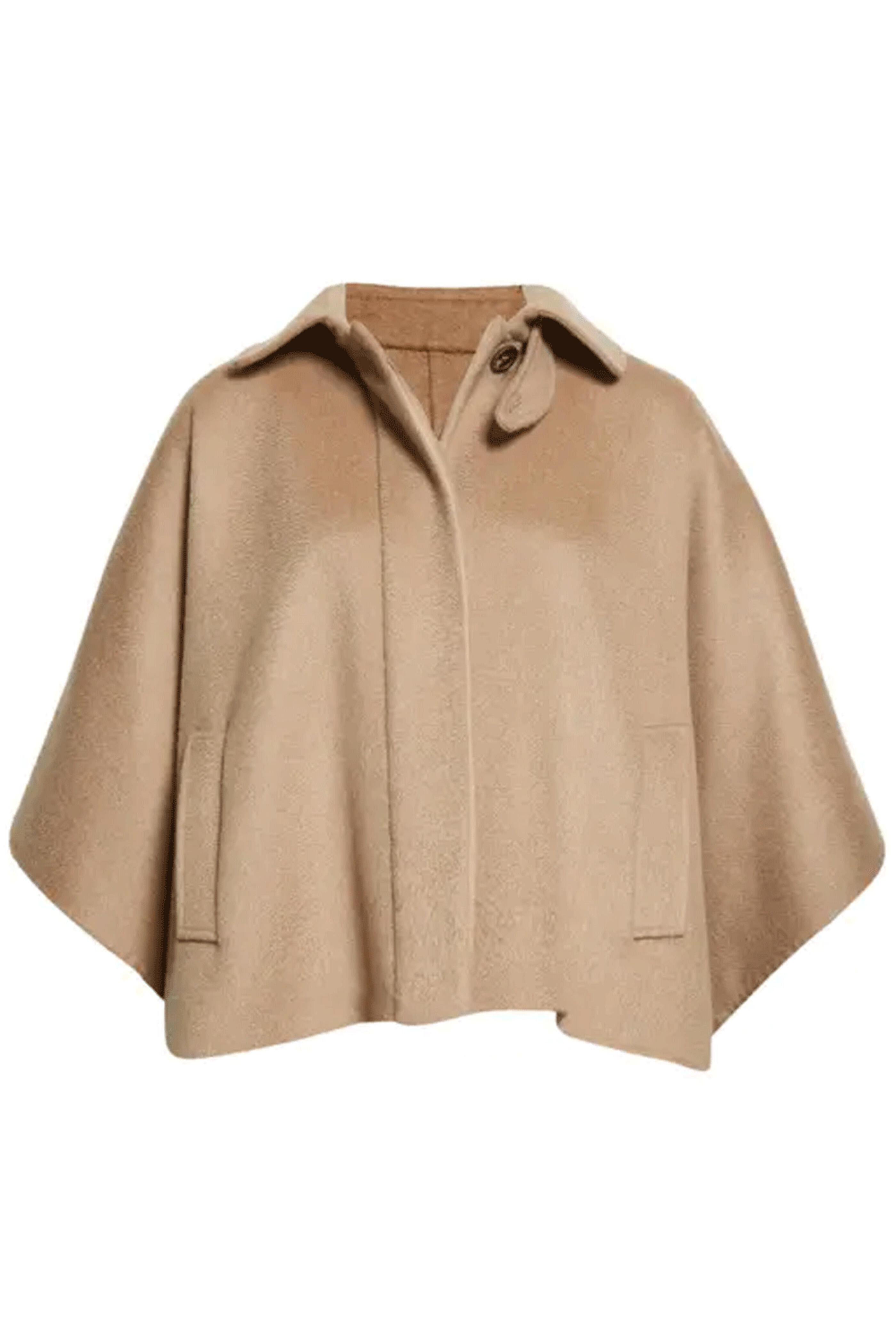 Brunello Cucinelli - Camel Cashmere Beaver Cape