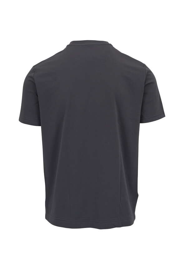 Emanuel Berg - Charcoal 4Flex Cotton Stretch T-Shirt