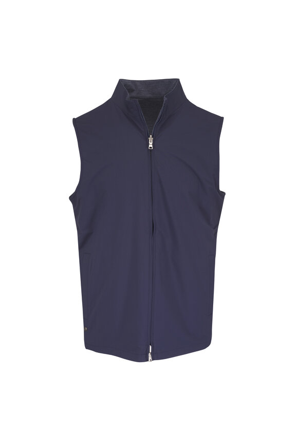 Peter Millar Crown Crafted Ryder Reversible Navy Blue Vest - view 1