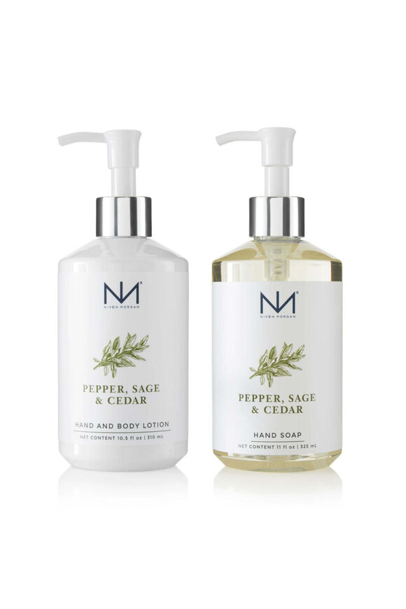 Niven Morgan Pepper, Sage & Cedar Soap & Lotion Set - view 1