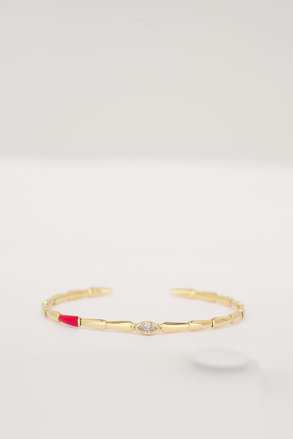 Etho Maria 18k Rose Gold Brown Diamond Bracelet