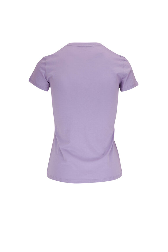 Vince - Dark Lilac Essential Crewneck T-Shirt
