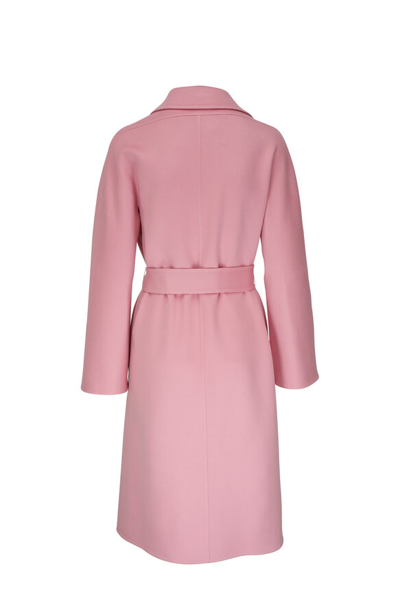 Kiton - Pink Cashmere Belted Coat 