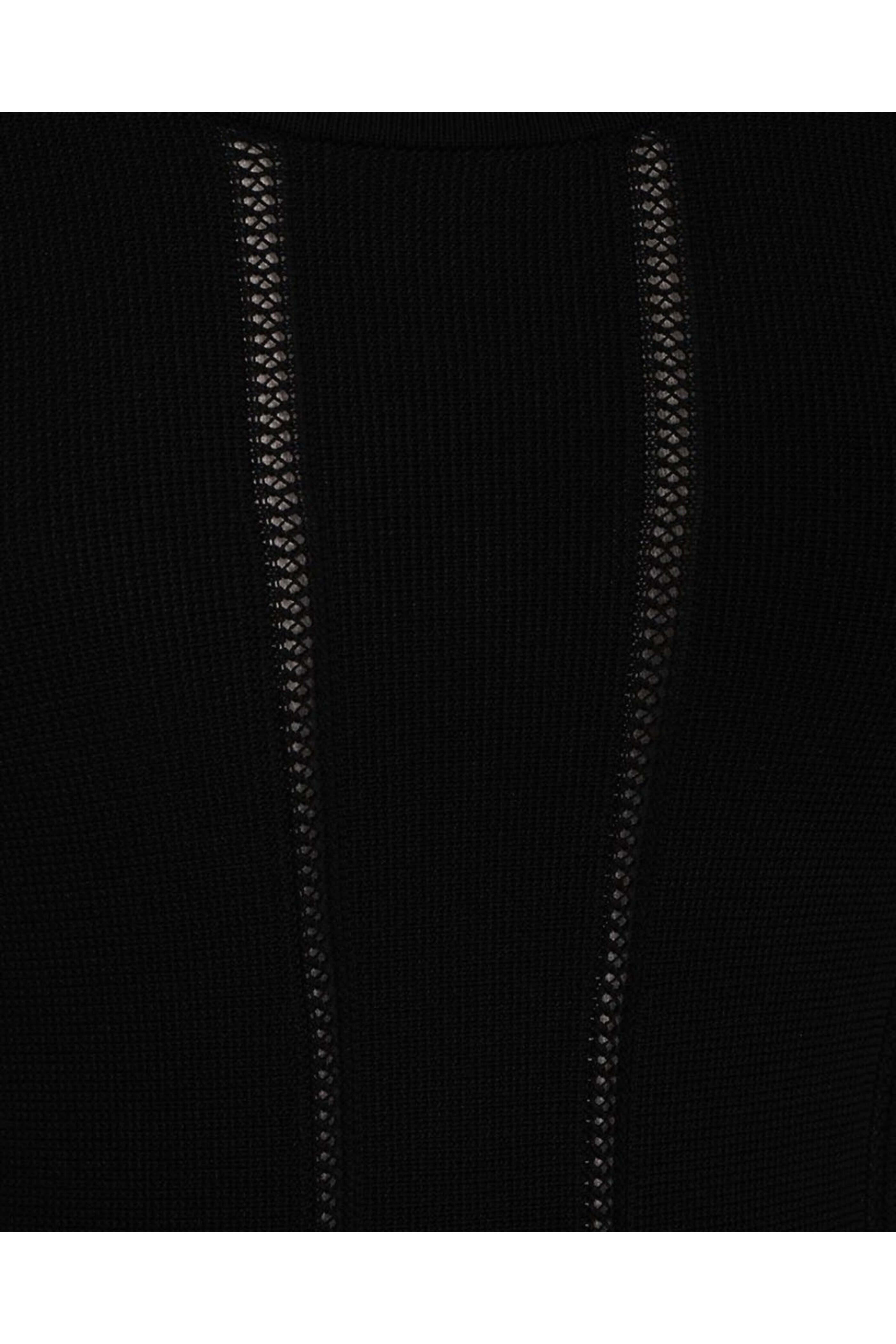 Zimmermann - Black Luminosity Knit Panel Mini Dress