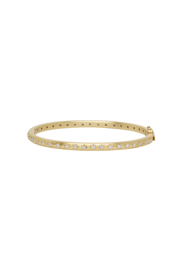 Caroline Ellen Narrow Diamond Bangle