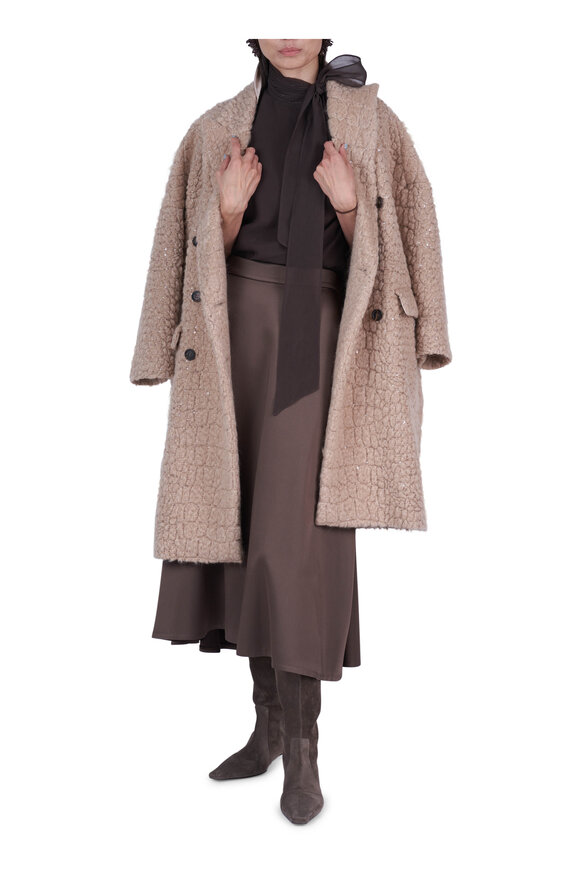 Brunello Cucinelli Embroidered Paillette Overcoat - view 4