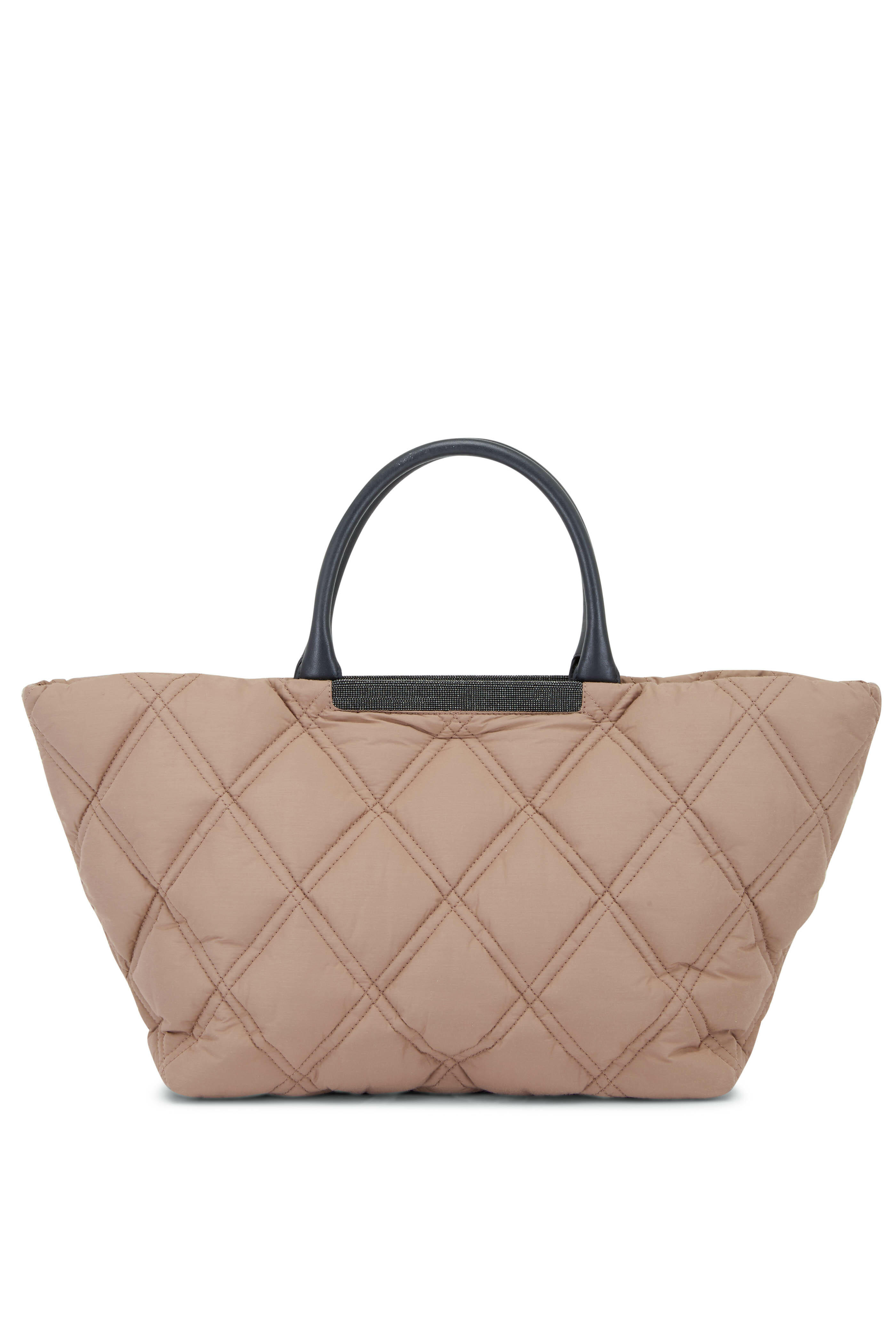 Brunello Cucinelli - Chocolate Quilted Taffeta Tote