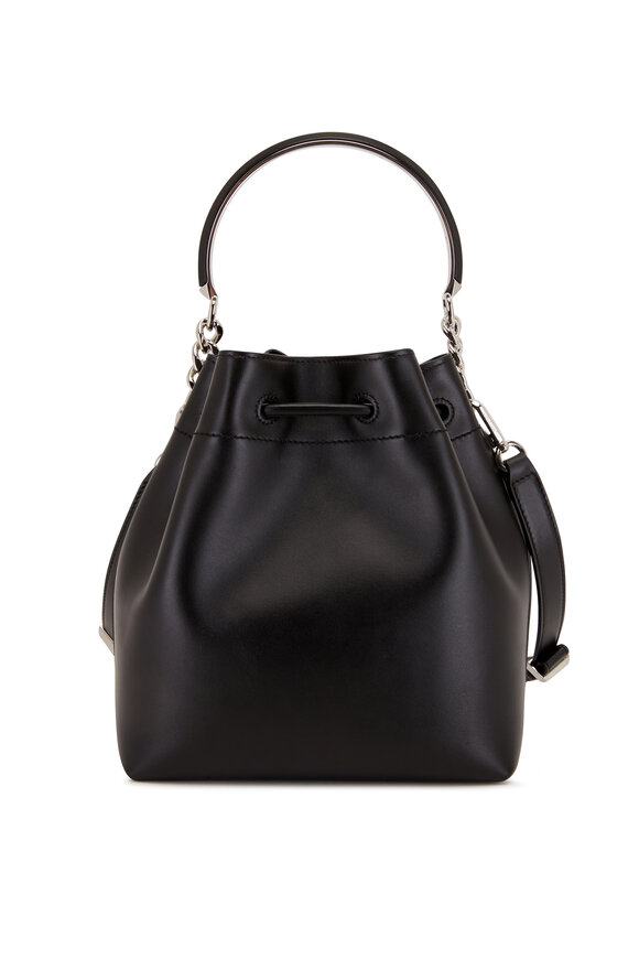 Jimmy Choo - Bonbon Black Leather Bucket Bag